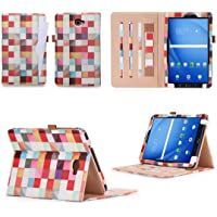 Samsung Galaxy Tab A 10.1 Funda- VOVIPO Cascara Case de Cuero PU Ranuras para Tarjetas- Monedero- Banda Elástica…